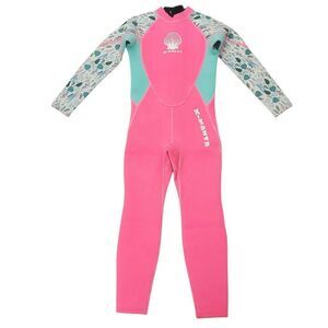 X Manta Wetsuit Girls XXL/8 Pink Neoprene Back Zip Full Surfing Diving Swimming